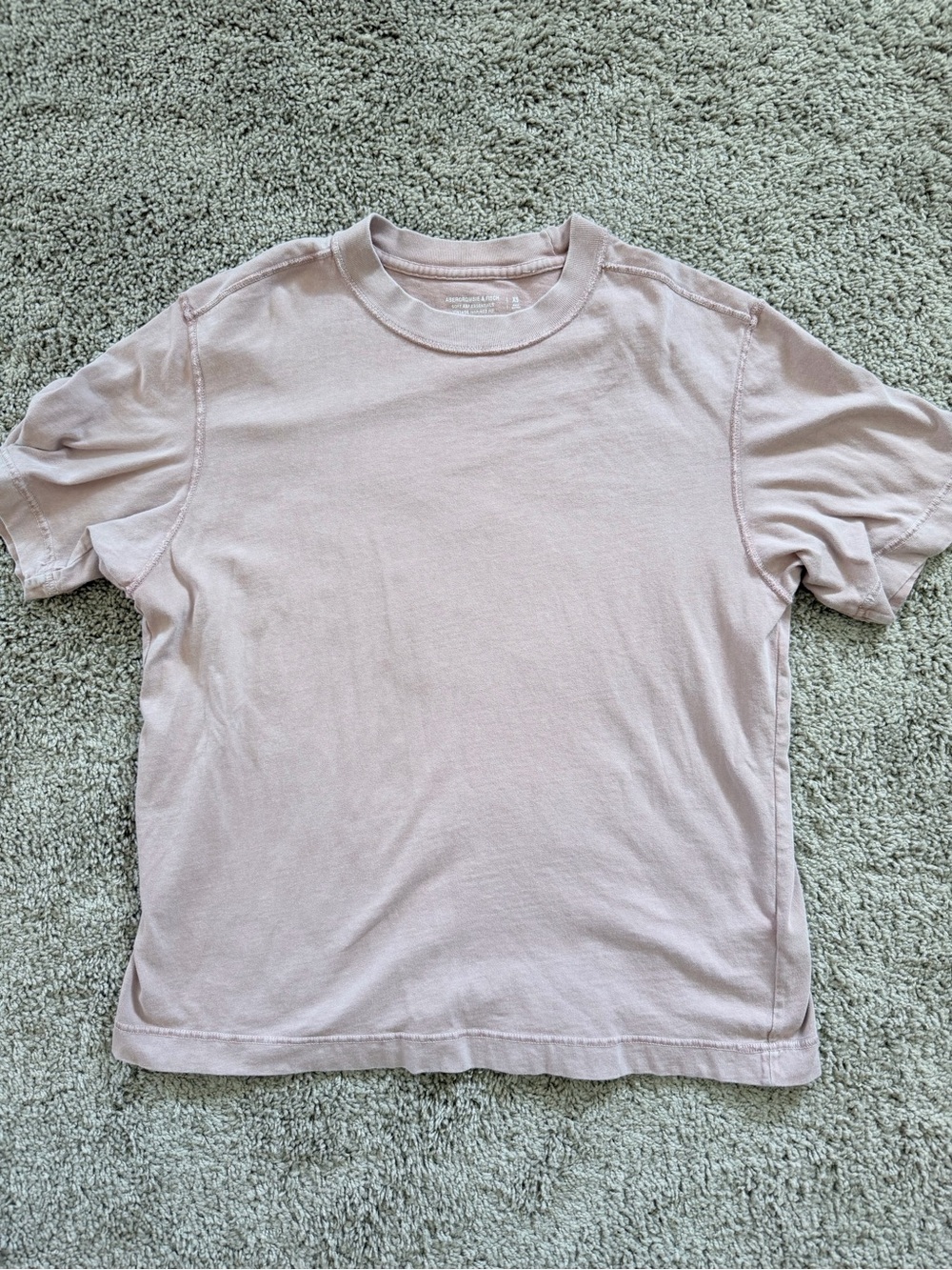 Abercrombie & Fitch Vintage Inspired Fit Tee - mauve/pink size XS